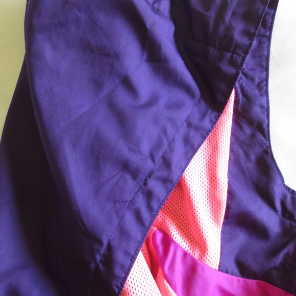 4/$14 CHAMPION venture dry JACKET windbreaker PURPLE pink GIRLS size 10/12 LARGE - Picture 9 of 11